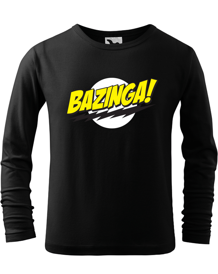 Dětské triko s dlouhým rukávem Bazinga