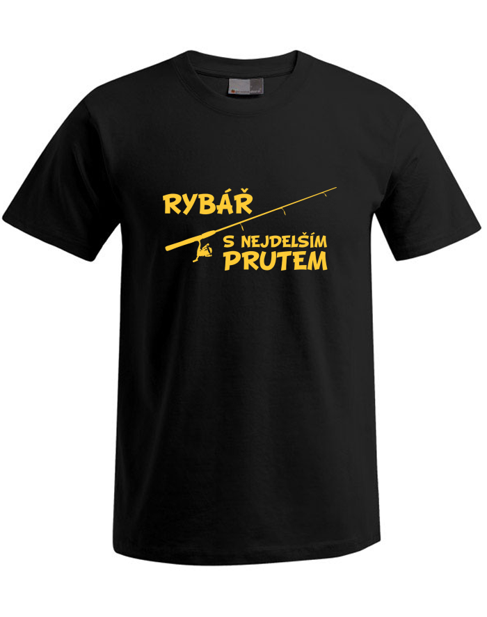 Pánské tričko Plus Size Rybář s nejdelším prutem
