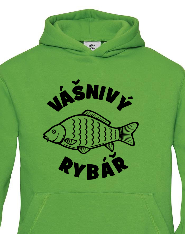 Dětská mikina s kapucí Vášnivý rybář