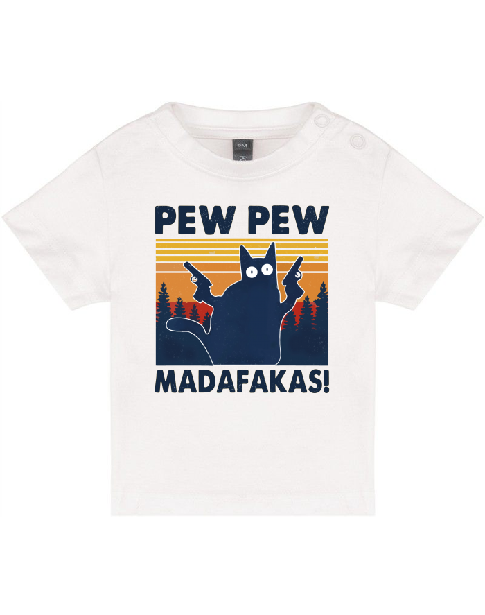 Dětské tričko pro nejmenší Pew Pew madafakas!