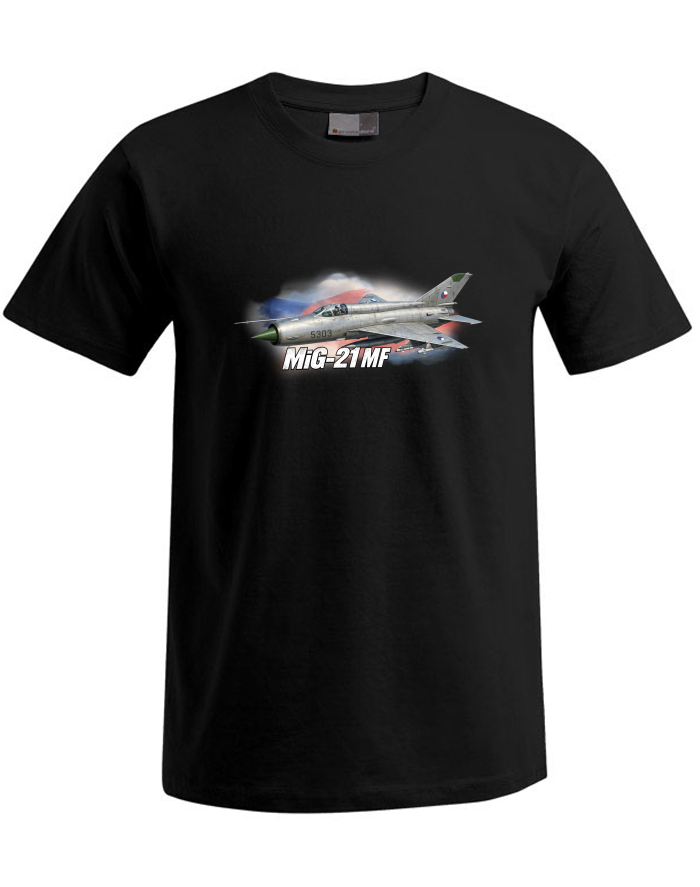Pánské tričko Plus Size MiG-21 MF