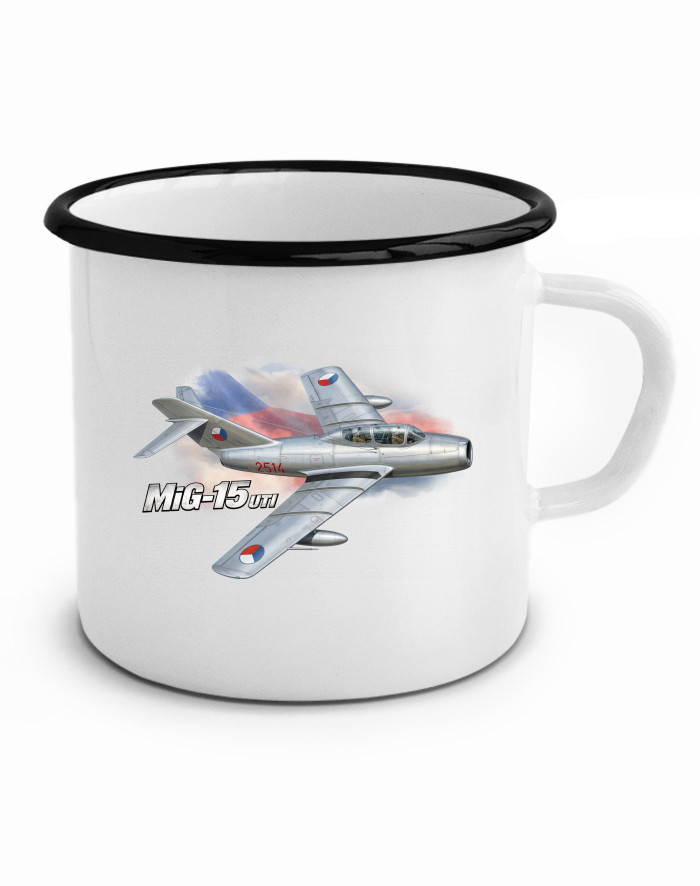 Plechový hrneček MiG-15 UTI