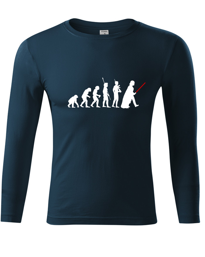 Unisex tričko s dlouhým rukávem – Evoluce Star Wars