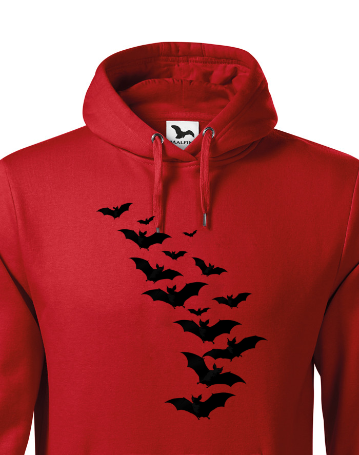 Pánská mikina s kapucí Halloween - Netopýři