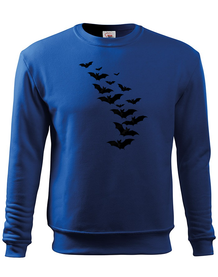 Pánská mikina bez kapuce Halloween - Netopýři
