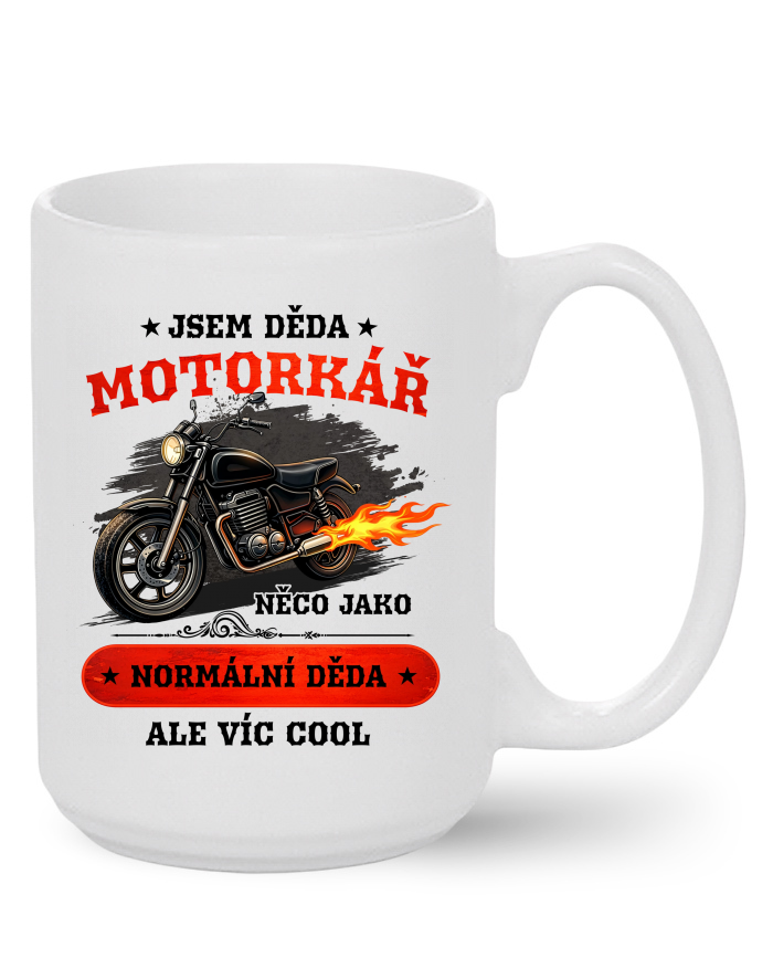 Keramický hrnek MAX triko Děda motorkář