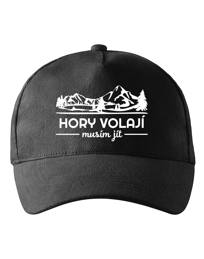 Unisex kšiltovka Hory volají musím jít