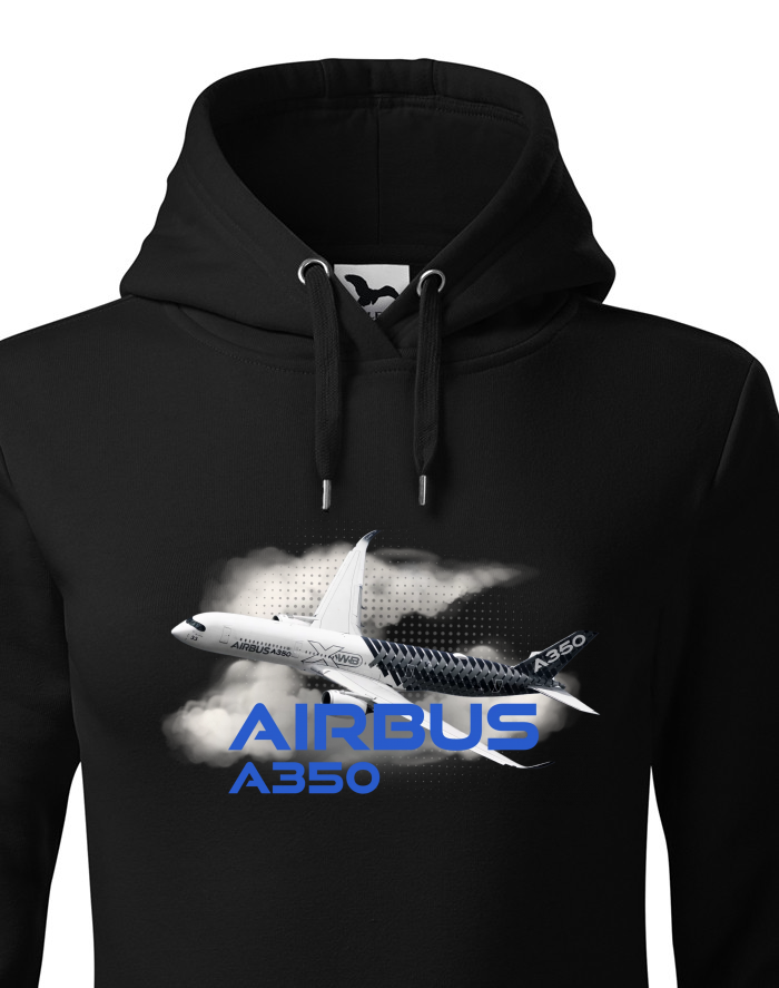 Dámská mikina s kapucí Airbus A350