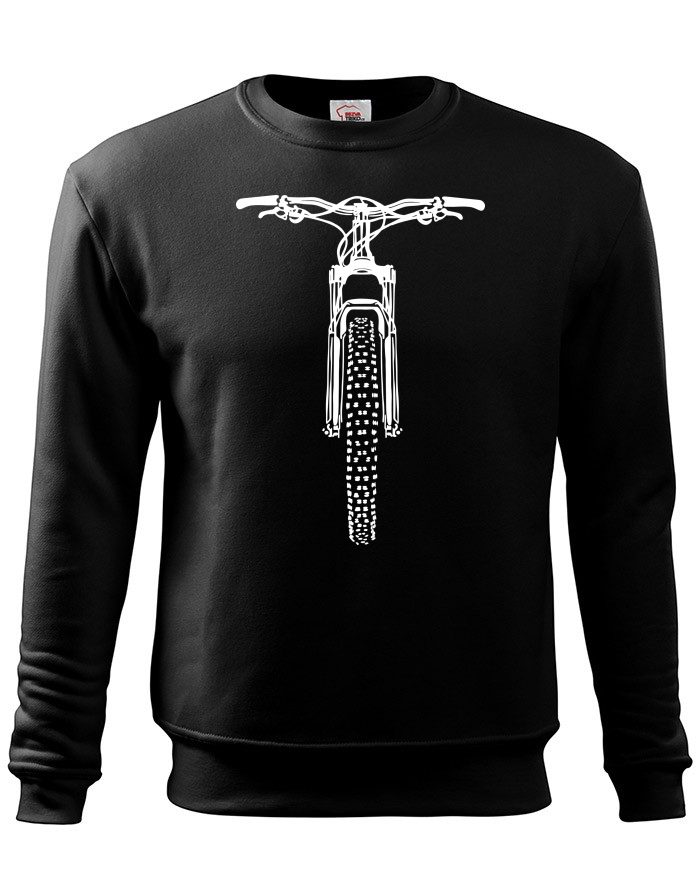 Dětská mikina bez kapuce MTB s horským kolem