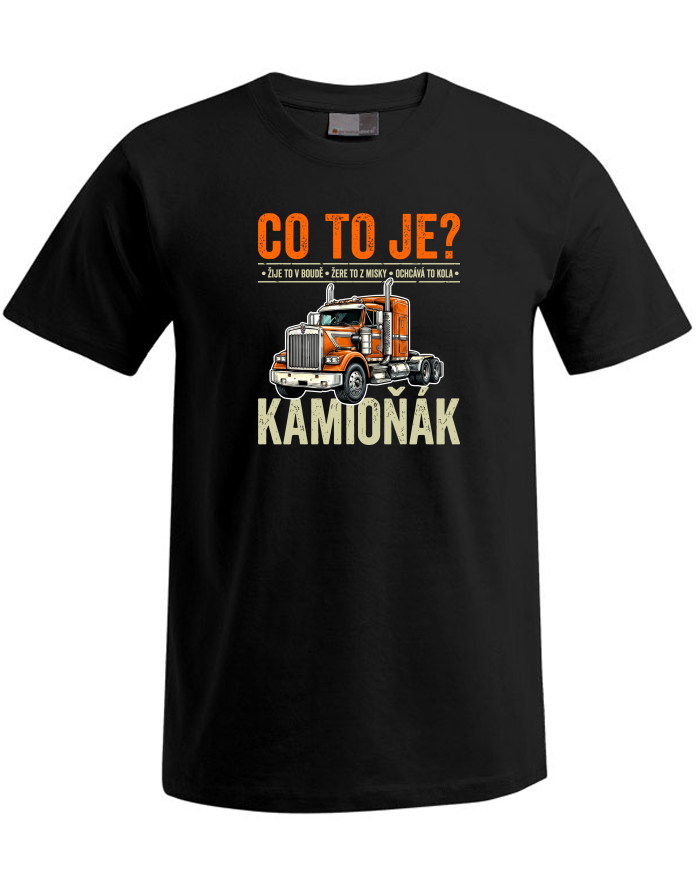 Pánské tričko Plus Size Co to je? Kamioňák