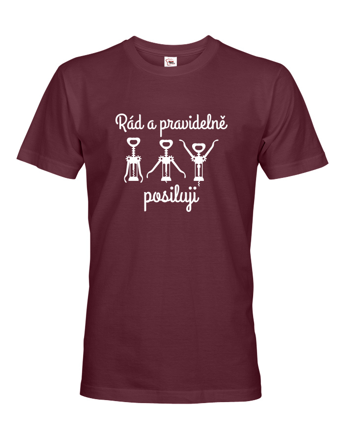 Pánské tričko Rád a pravidelně posiluji