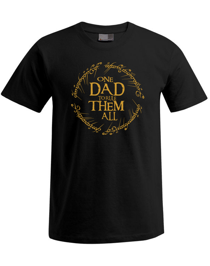 Pánské tričko Plus Size One Dad to Rule Them All