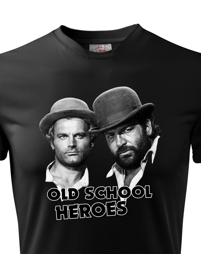 Pánské funkční tričko Bud Spencer a Terence Hill – Old School Heroes