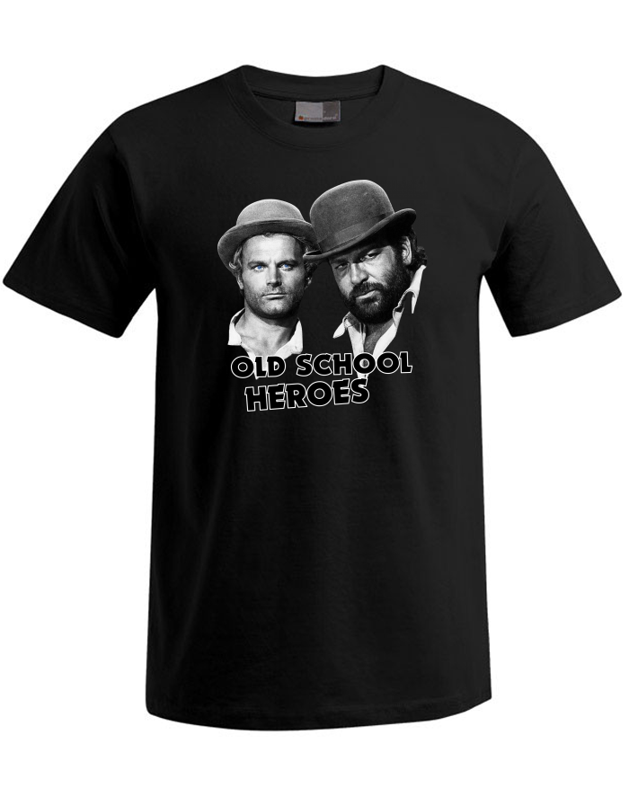 Pánské tričko Plus Size Old School Heroes – Bud Spencer a Terence Hill