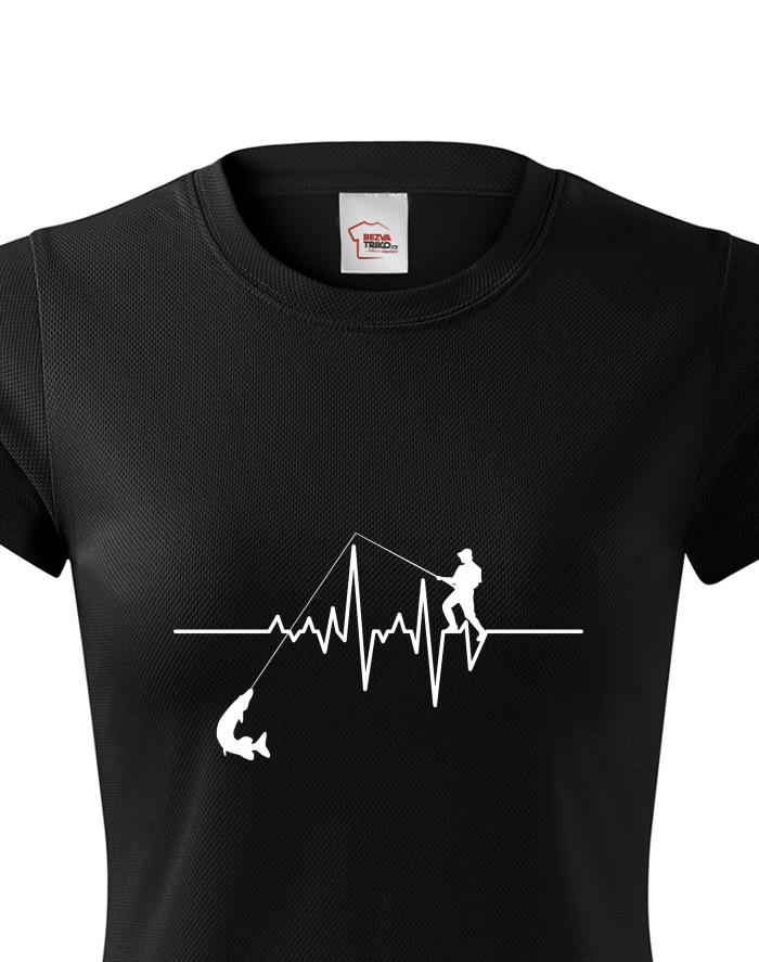 Dámské funkční tričko Tep / EKG rybaření