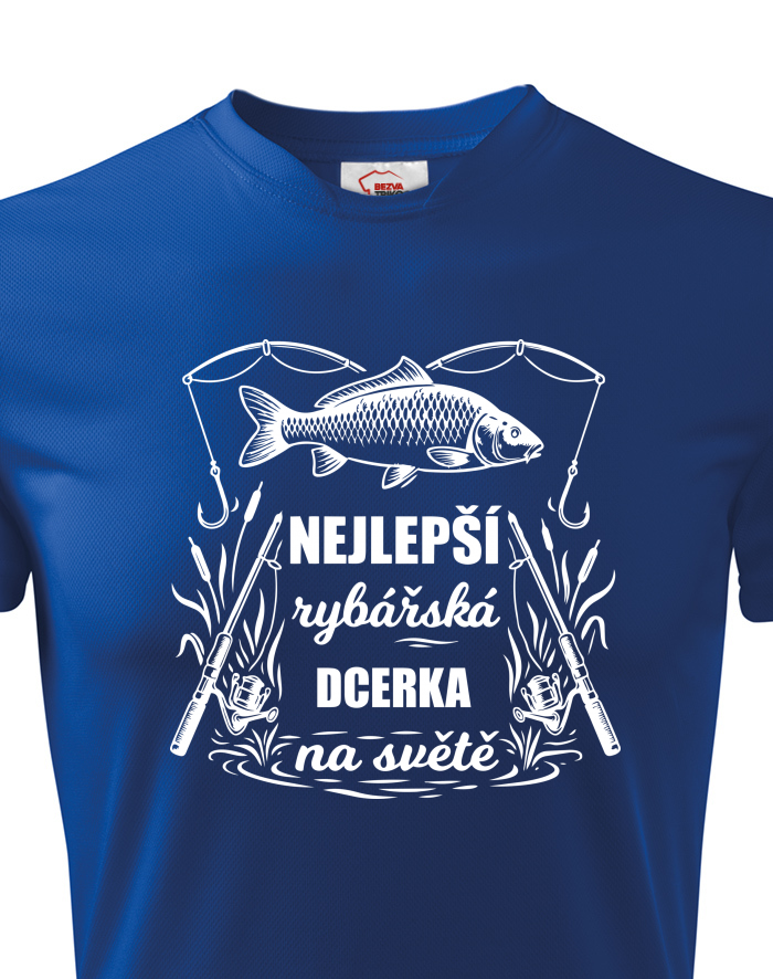 Dětské funkční tričko Nejlepší rybářská dcerka na světě