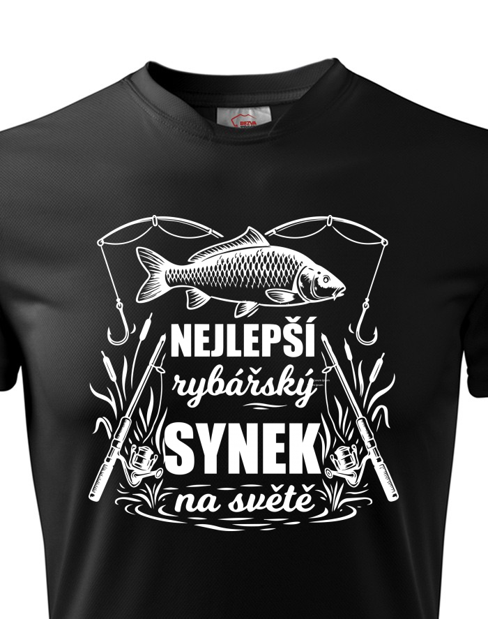 Pánské funkční tričko Nejlepší rybářský synek na světě