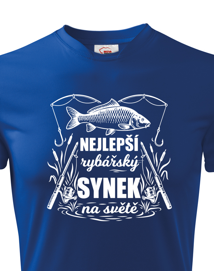 Dětské funkční tričko Nejlepší rybářský synek na světě