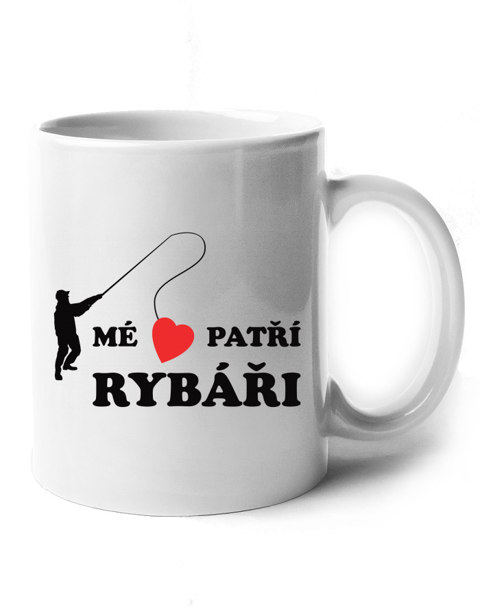 Keramický hrnek Mé srdce patří rybáři