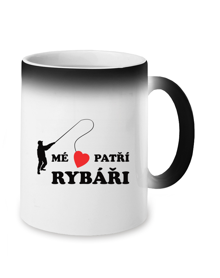 Magický měnící se hrnek Mé srdce patří rybáři