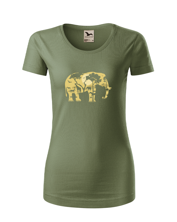Dámské tričko z bio bavlny – Elephant