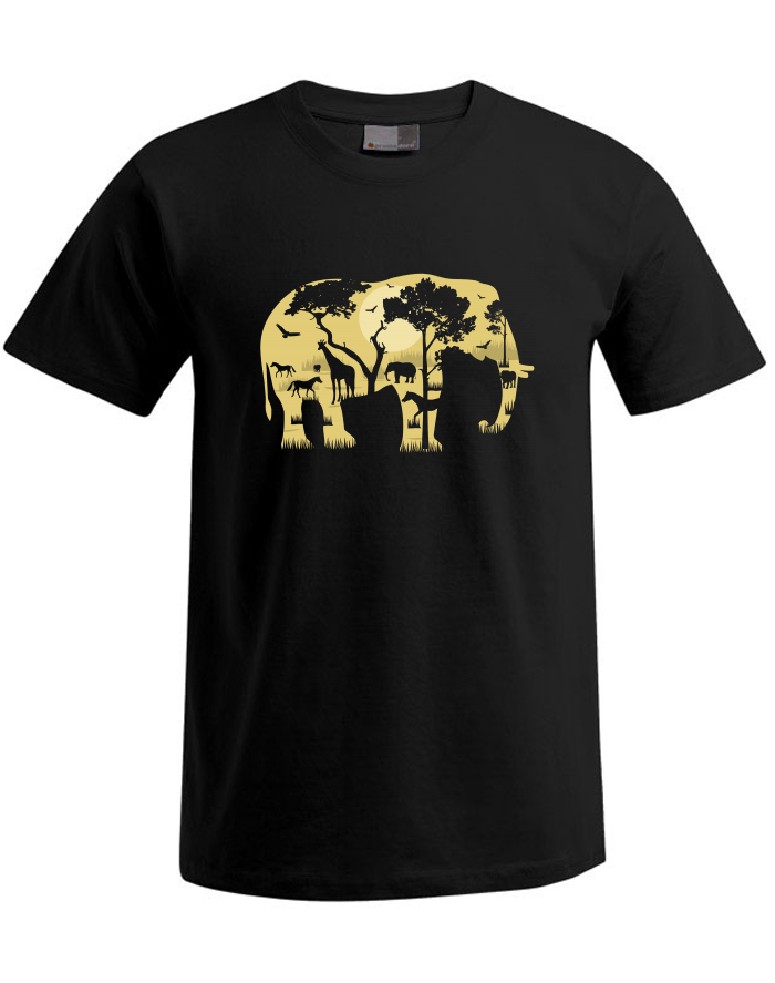 Pánské tričko Plus Size s krátkým rukávem – Elephant 0714
