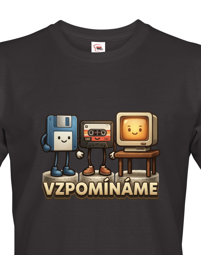 Pánské tričko Vzpomínáme – retro technologie