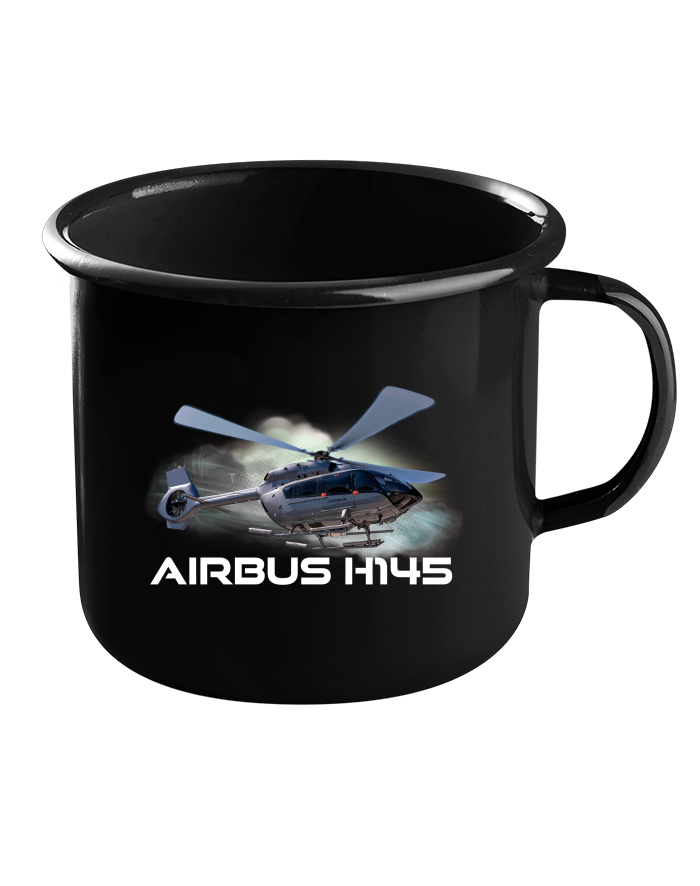 Plechový hrneček černý - Airbus Helicopters H145