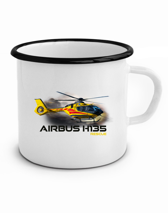 Plechový hrneček Airbus H135 Rescue