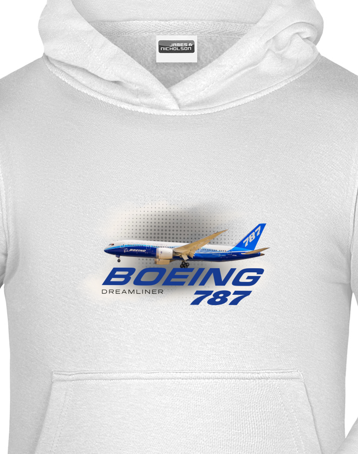 Dětská mikina s kapucí Boeing 787 Dreamliner