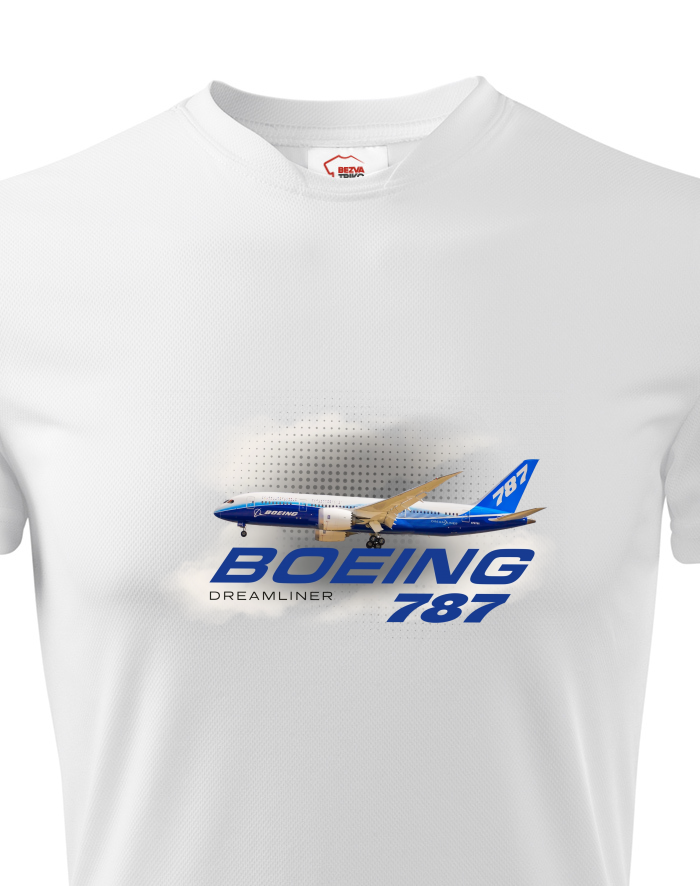 Dětské funkční tričko Boeing 787 Dreamliner