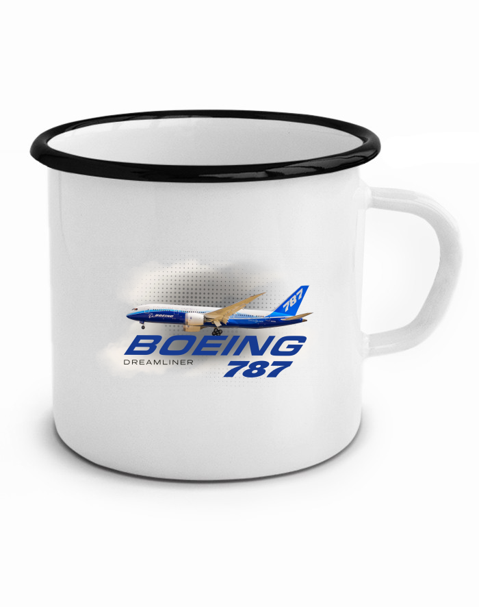 Plechový hrneček Boeing 787 Dreamliner