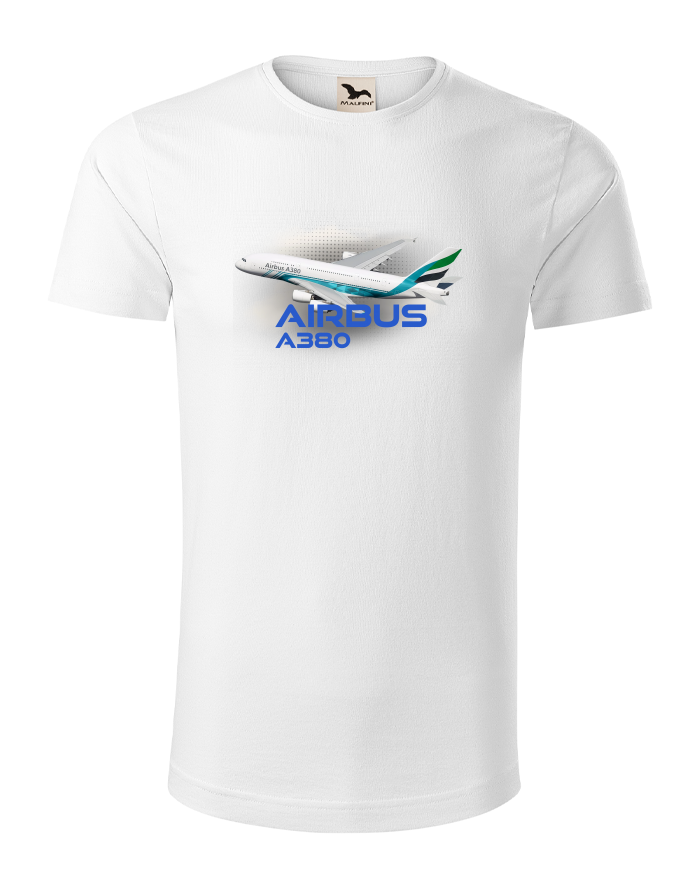 Pánské tričko Airbus A380 z bio bavlny