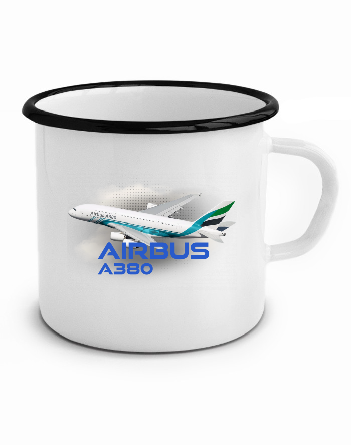 Plechový hrneček Airbus A380