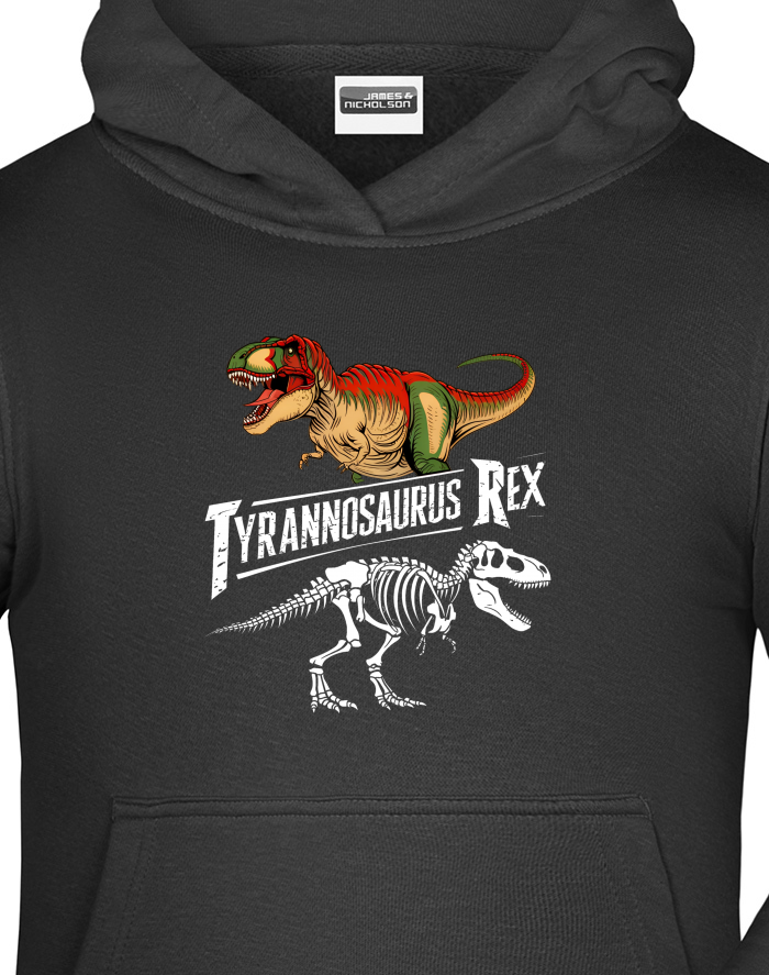 Dětská mikina s kapucí Tyrannosaurus Rex
