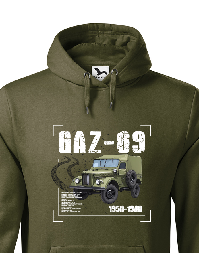 Pánská mikina s kapucí GAZ-69