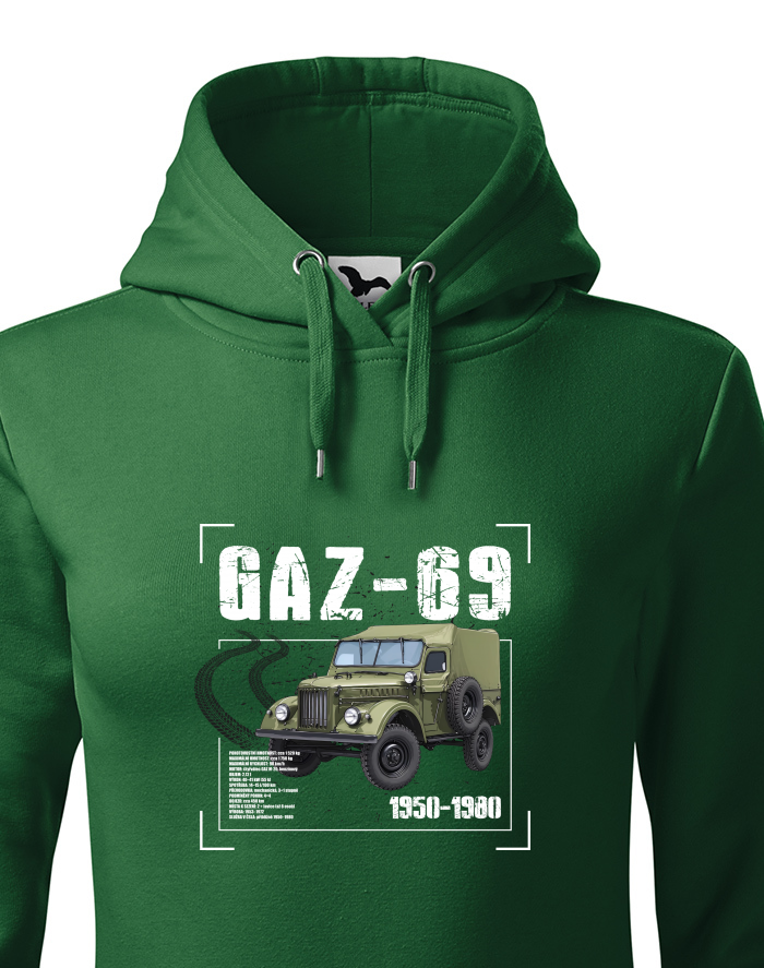 Dámská mikina s kapucí GAZ-69