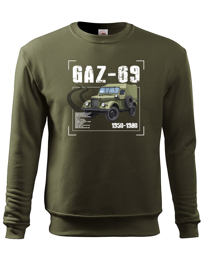 Pánská mikina bez kapuce GAZ-69