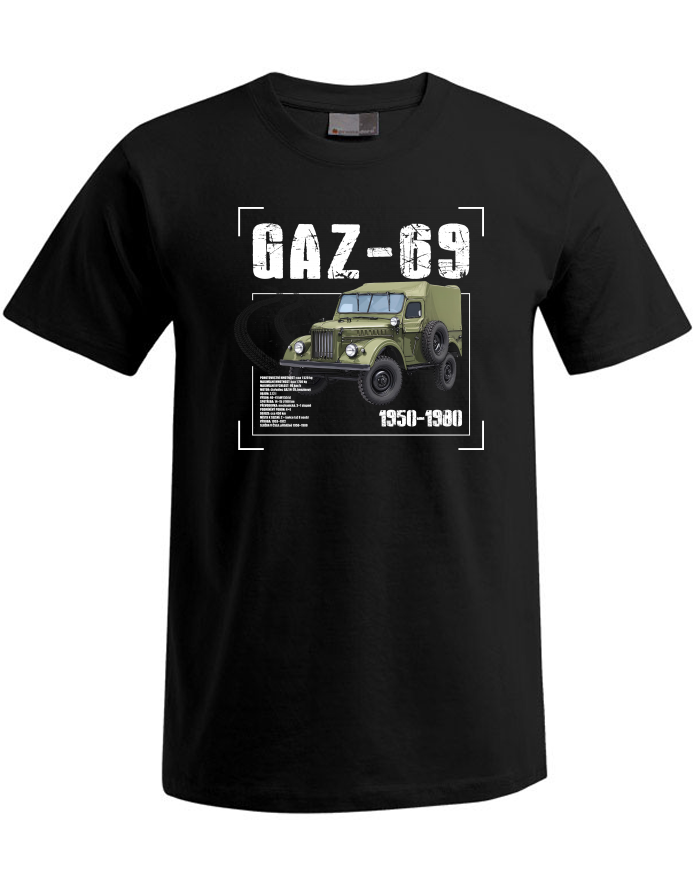 Pánské tričko Plus Size GAZ-69