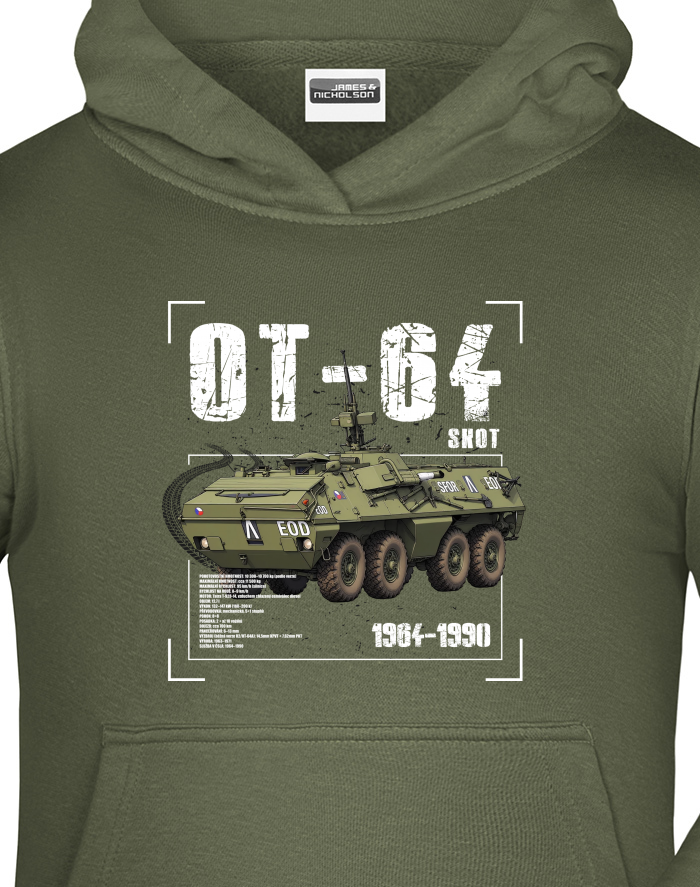 Dětská mikina s kapucí OT-64 Skot