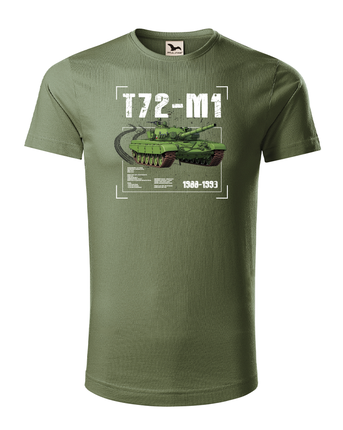 Pánské tričko T72-M1 – tank pro fandy vojenské techniky