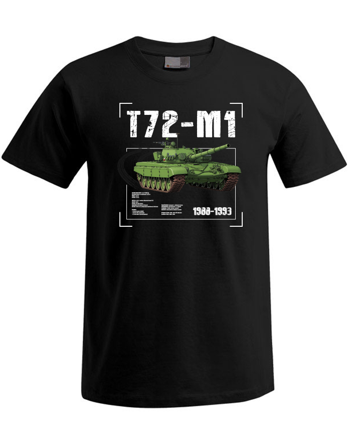 Pánské tričko Plus Size T72-M1 – tanková legenda