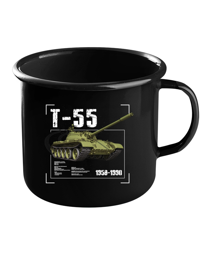 Plechový hrneček černý T-55