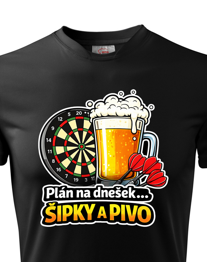 Pánské funkční tričko Šipky a Pivo