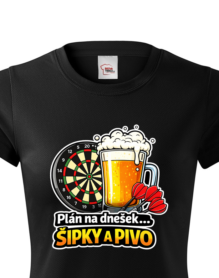 Dámské funkční tričko Šipky a pivo
