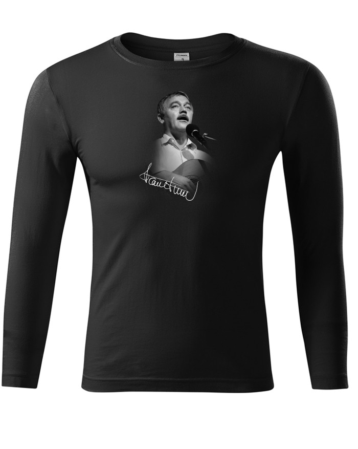 Unisex tričko s dlouhým rukávem Karel Kryl