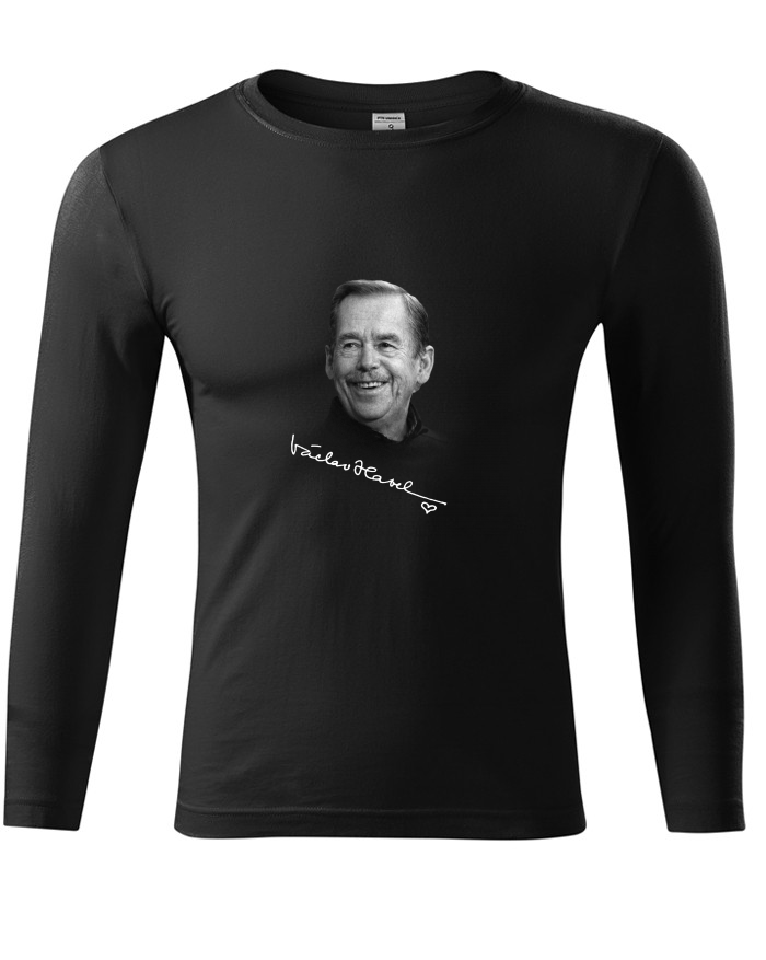 Unisex tričko s dlouhým rukávem Václav Havel