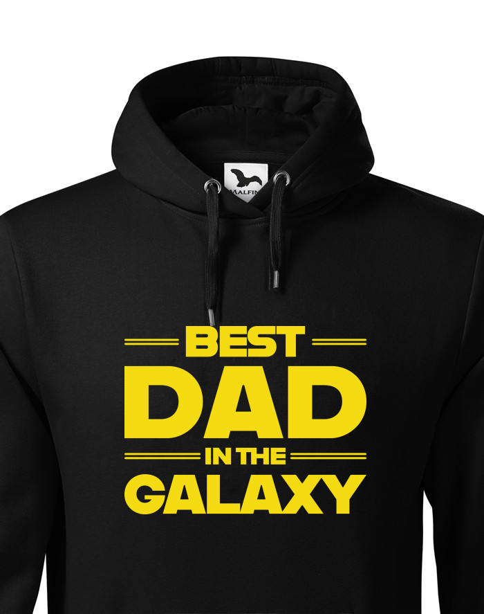 Pánská mikina s kapucí Best Dad In The Galaxy