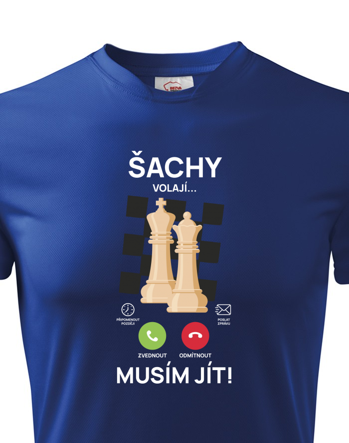 Pánské funkční tričko Šachy volají