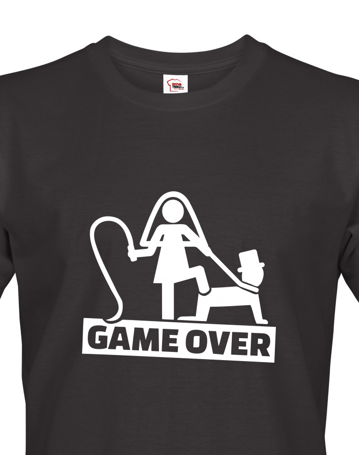 Pánské tričko Game Over rozlučka